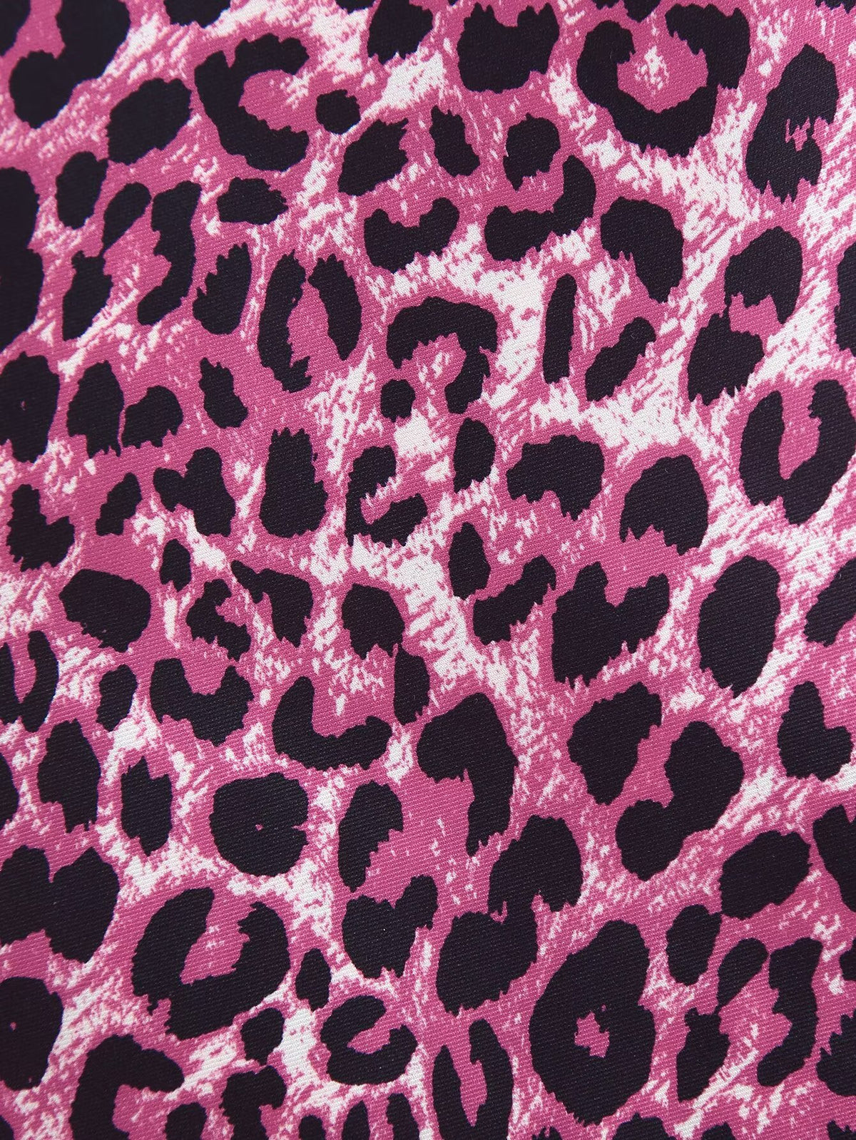 Women's Spring Summer Elegant Silk Satin Texture Leopard Print Skirt