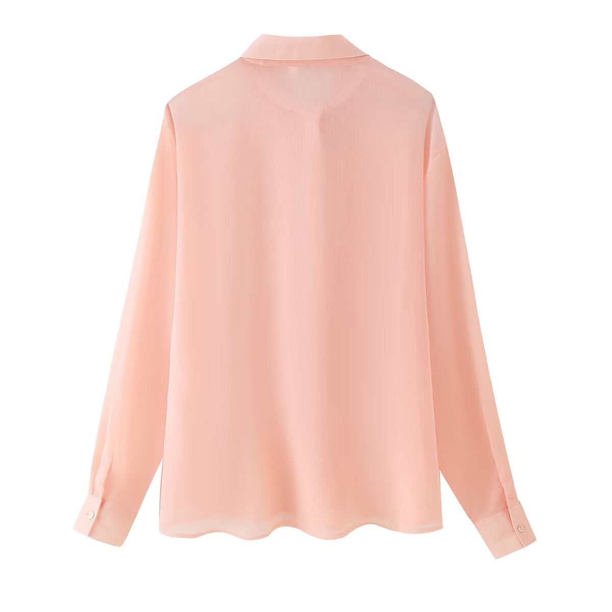 Women's Polo Collar Front Raised Lace Shirt