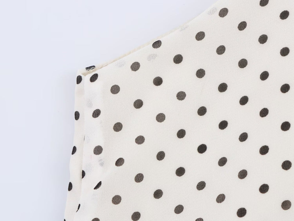 Polka Dot Halter-Neck Dress