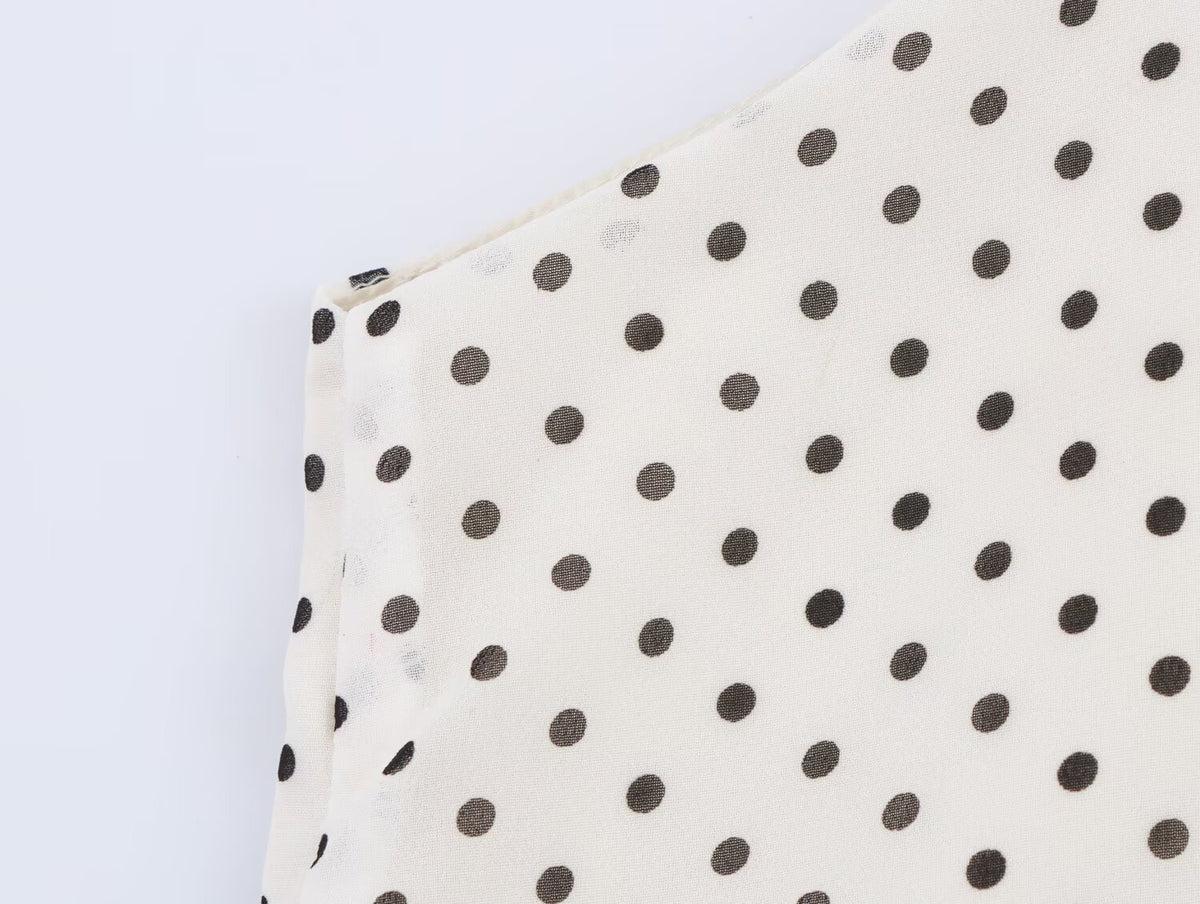 Polka Dot Halter-Neck Dress