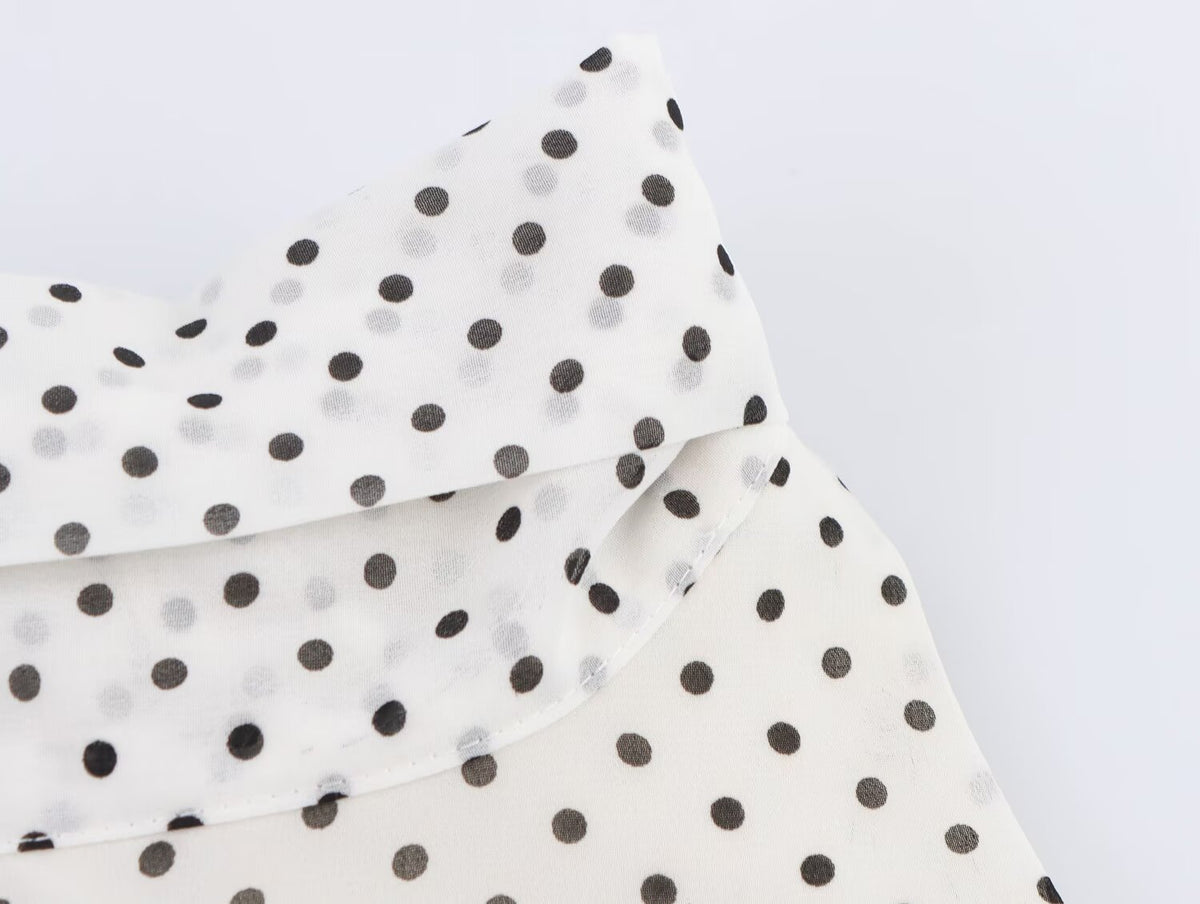 Polka Dot Halter-Neck Dress