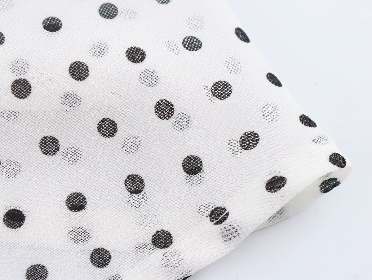 Polka Dot Halter-Neck Dress