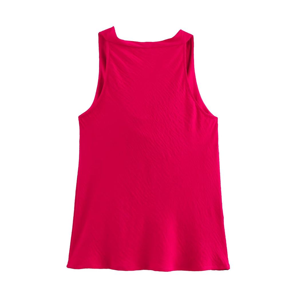 Women's French Gold Inlaid Sleeveless Top