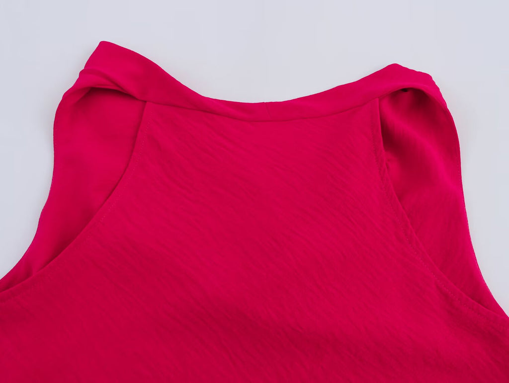 Women's French Gold Inlaid Sleeveless Top