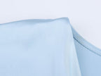 Satin V-Neck Flutter-Sleeve A-Line Maxi Dress