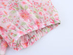 Summer Small Round Collared Printing Short Dress