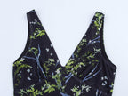 Floral Mesh-Detail Dress