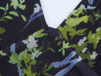 Floral Mesh-Detail Dress