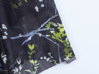 Floral Mesh-Detail Dress