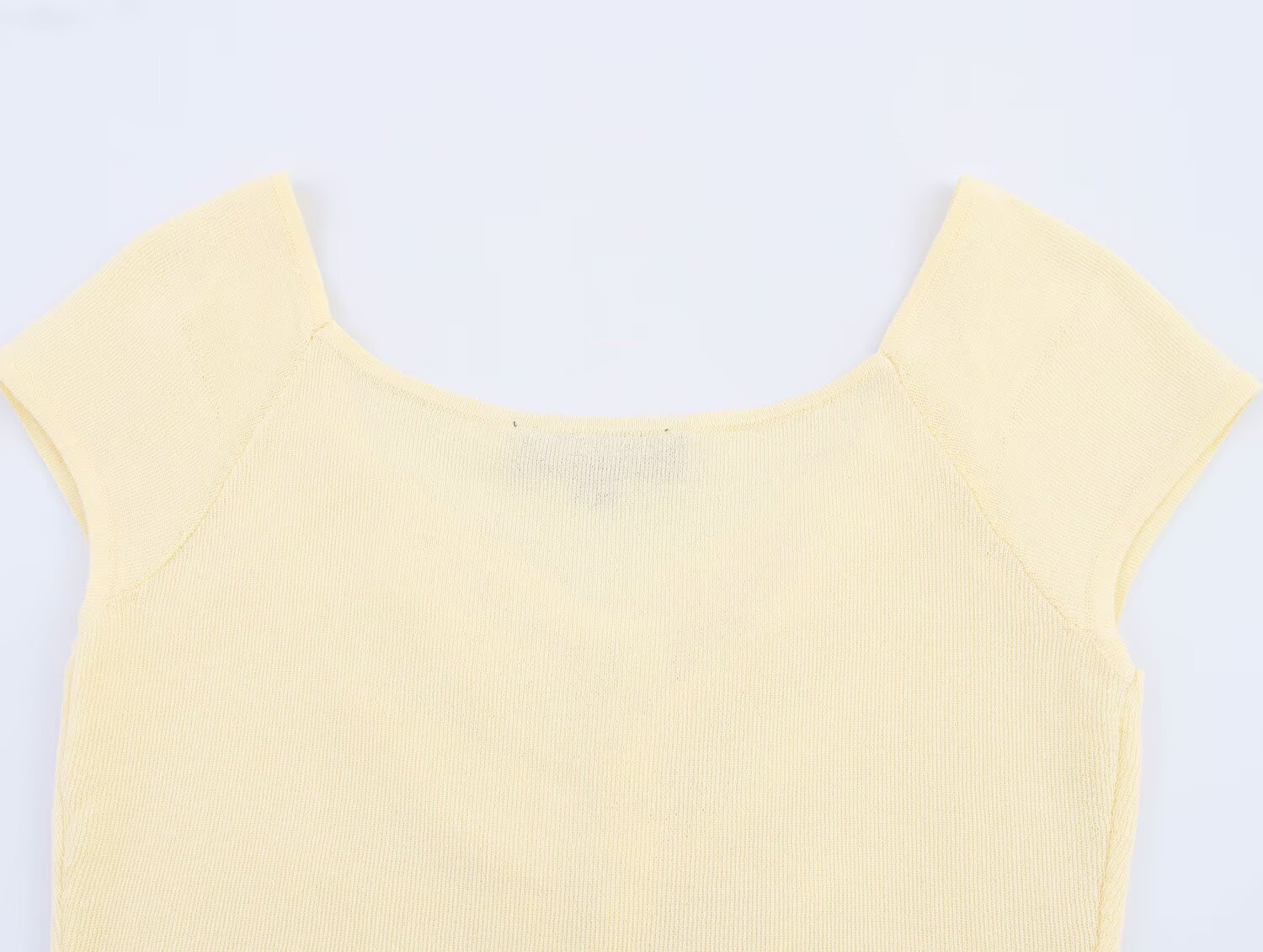 Women's Women Pleated Decorative French Knitted Top Vest