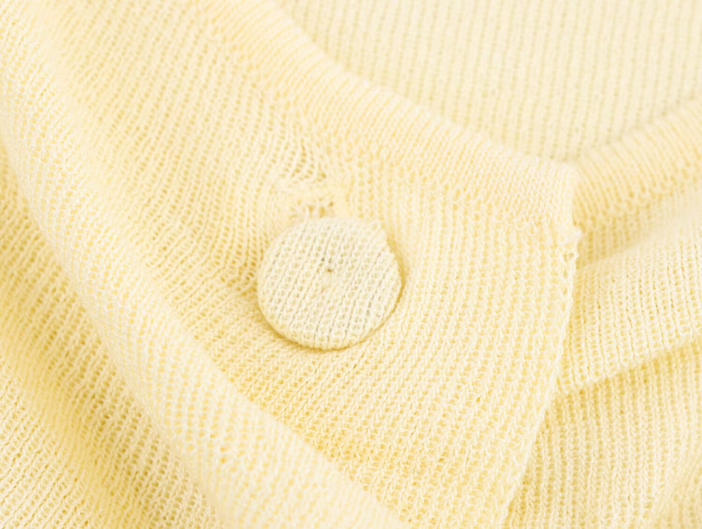 Women's Women Pleated Decorative French Knitted Top Vest