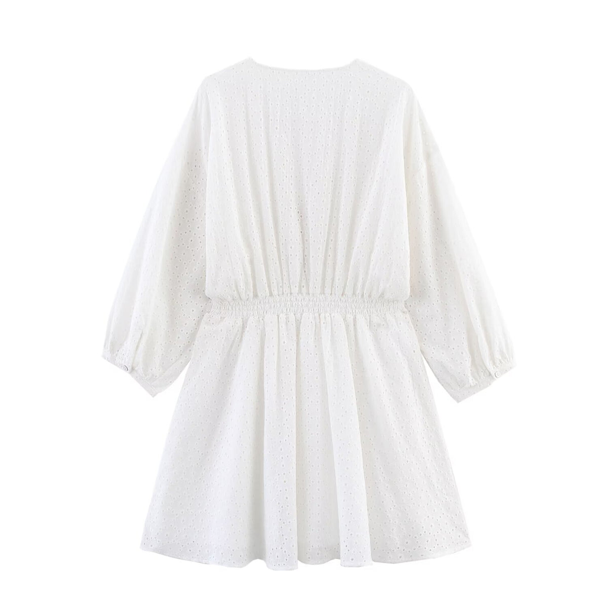 Women's Embroidered V-Neck Mini Dress