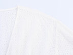 Women's Embroidered V-Neck Mini Dress
