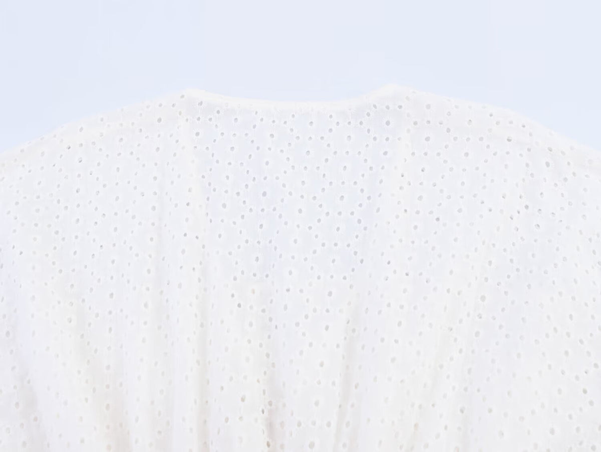 Women's Embroidered V-Neck Mini Dress