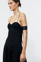 wear Slim Fit Skinny Shoulder Strap Backless Strappy Bra Dress
