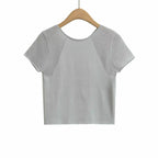 Women's Bow Print Short Sleeve T-Shirt