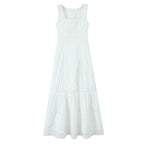 Women's Lace Bow Square-Neck Mini Dress