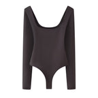 Simple Square Collar Jumpsuit