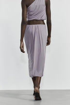 Women's Pleated Decorative Silk Net Top Skirt Sets