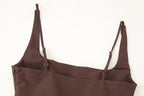 Solid Color Slim Strap Short Top