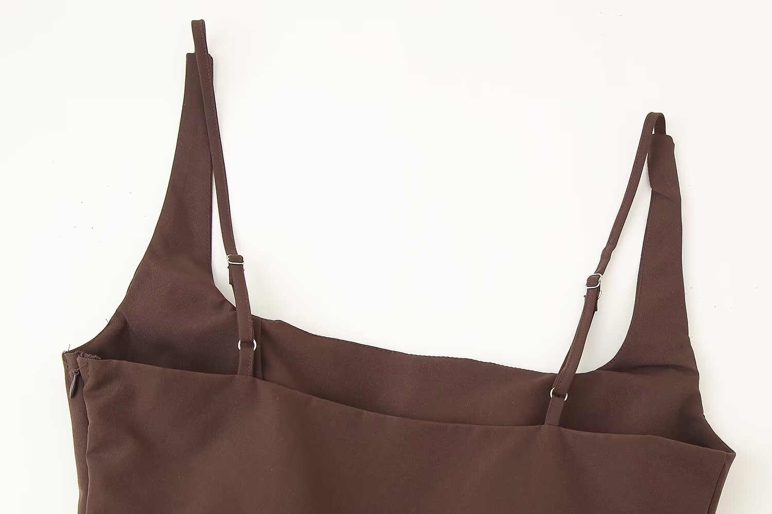 Solid Color Slim Strap Short Top