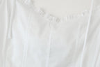 Women's Laminated Decoration Poplin Laminated Decoration Poplin Midi Dress