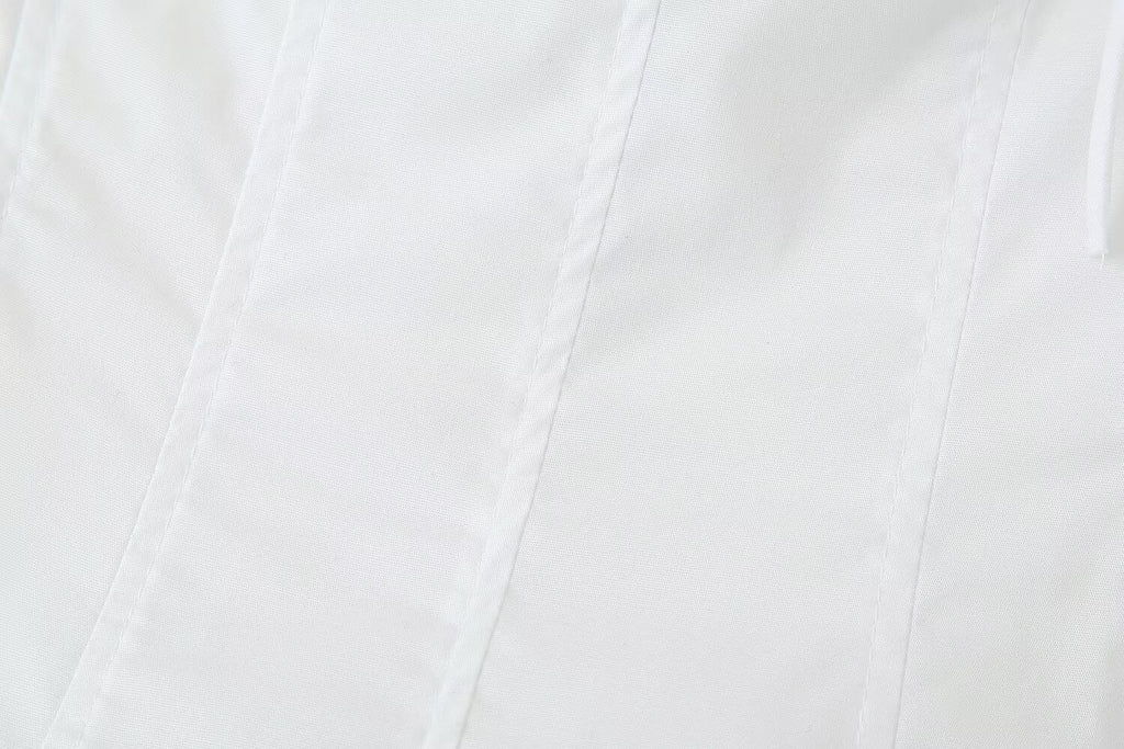 Women's Laminated Decoration Poplin Laminated Decoration Poplin Midi Dress