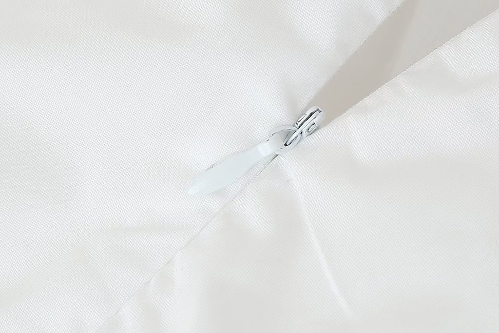 Women's Laminated Decoration Poplin Laminated Decoration Poplin Midi Dress