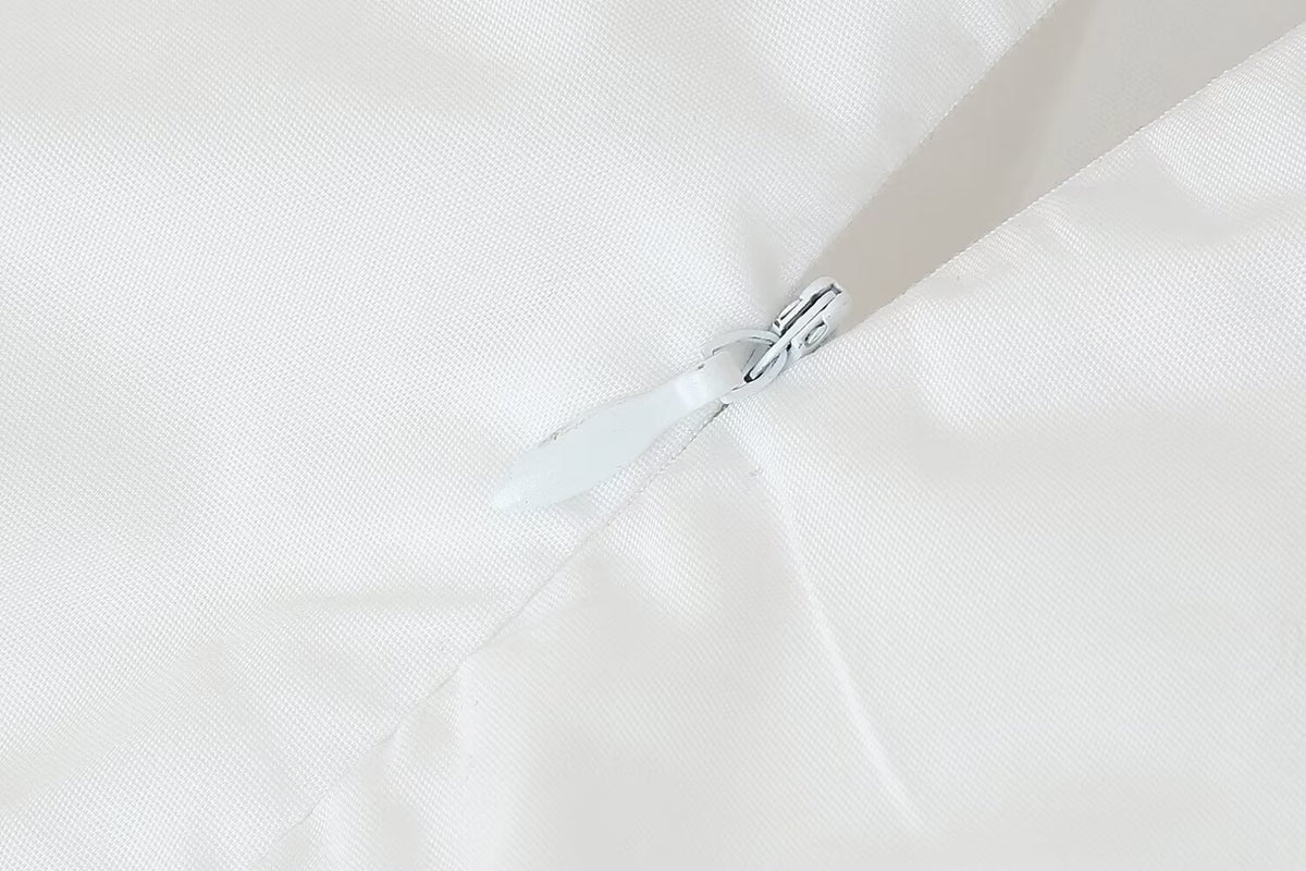 Women's Laminated Decoration Poplin Laminated Decoration Poplin Midi Dress
