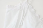 Women's Laminated Decoration Poplin Laminated Decoration Poplin Midi Dress