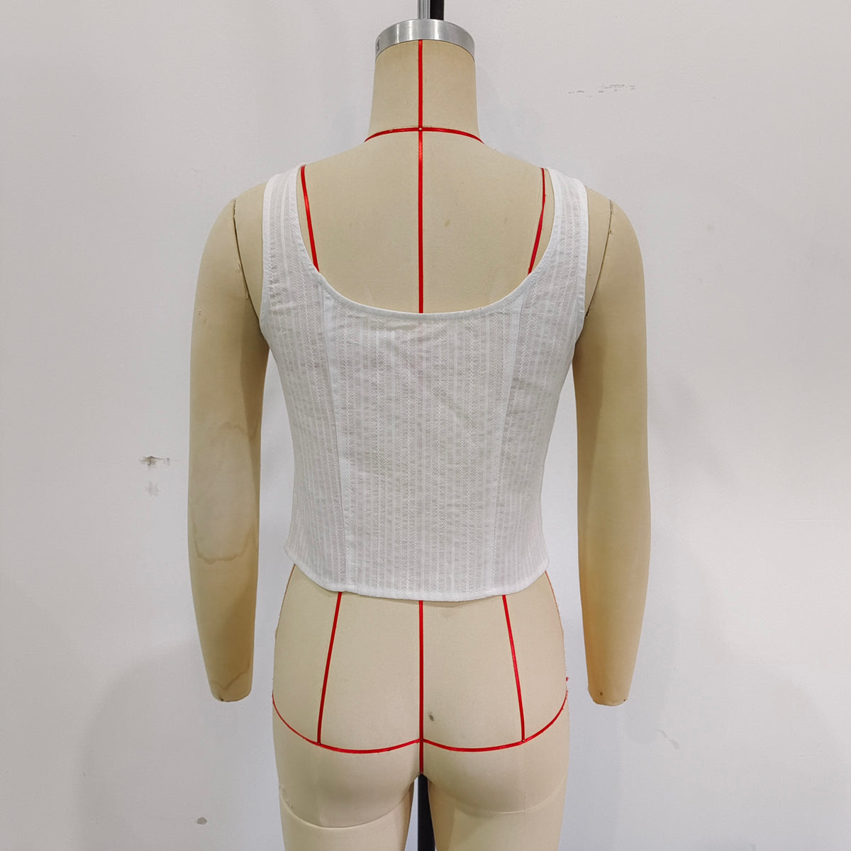 's Stylish Simple Casual White Strap Top