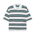Women's Women’s Preppy Striped Polo Top
