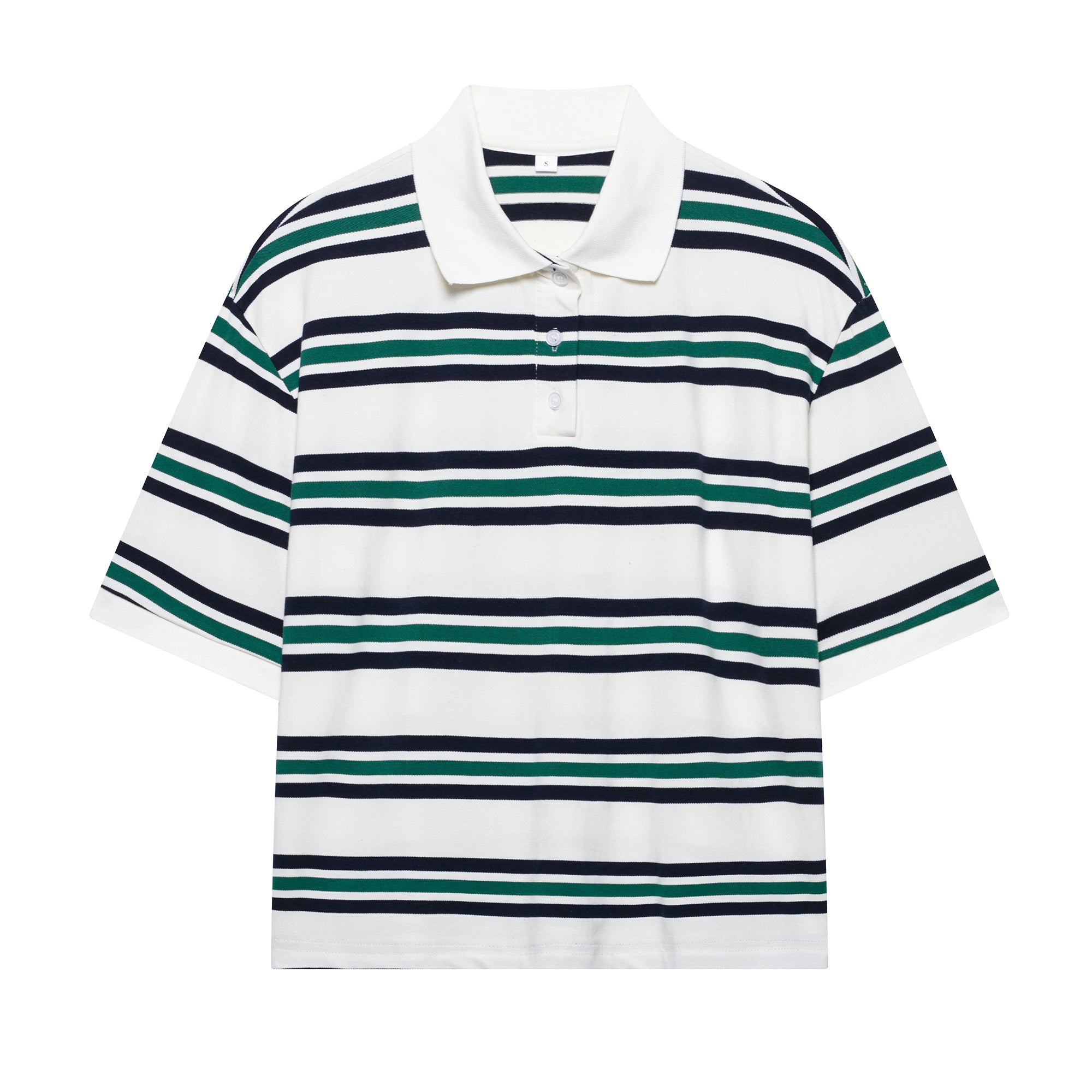 Women's Women’s Preppy Striped Polo Top