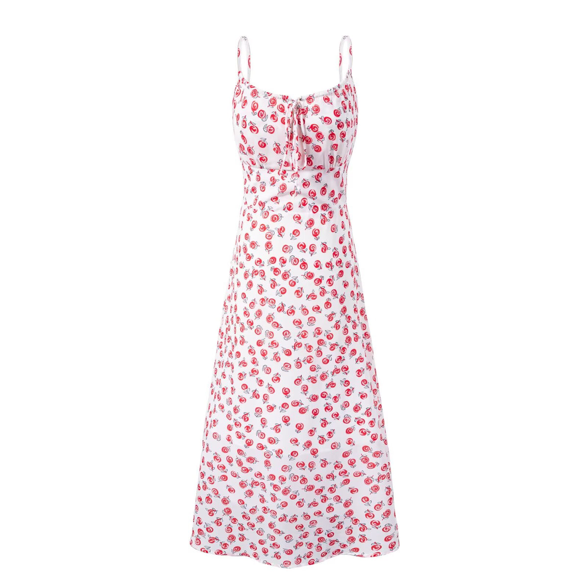 Floral Printing on White Background