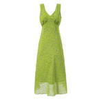 Women's Floral V-Neck Midi Dress