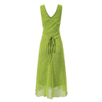 Women's Floral V-Neck Midi Dress