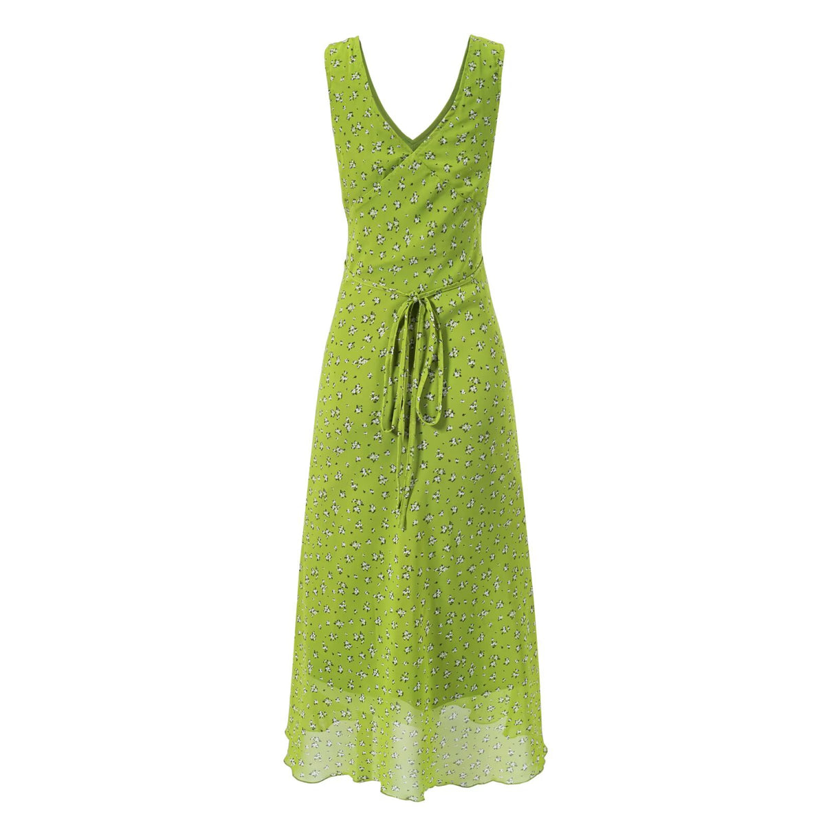 Women's Floral V-Neck Midi Dress