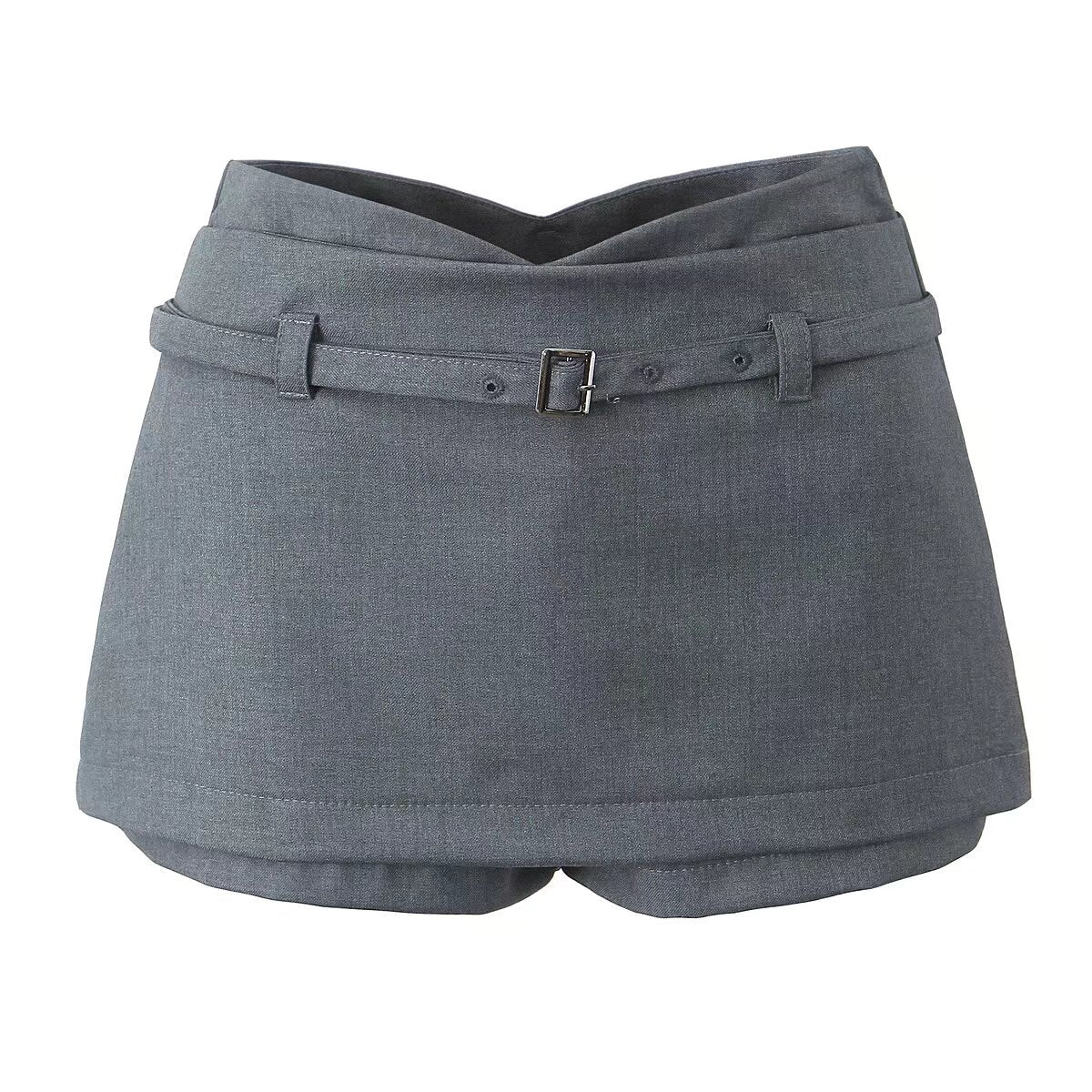 V Waist Low Anti Exposure Sheath A Line Pants Skirt