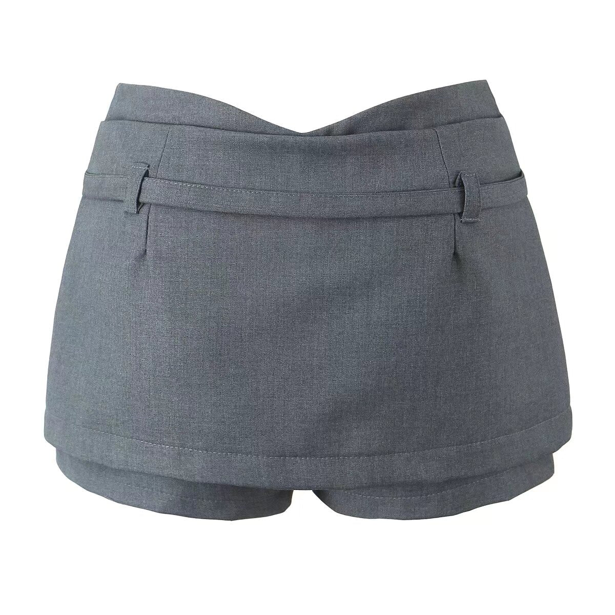 V Waist Low Anti Exposure Sheath A Line Pants Skirt