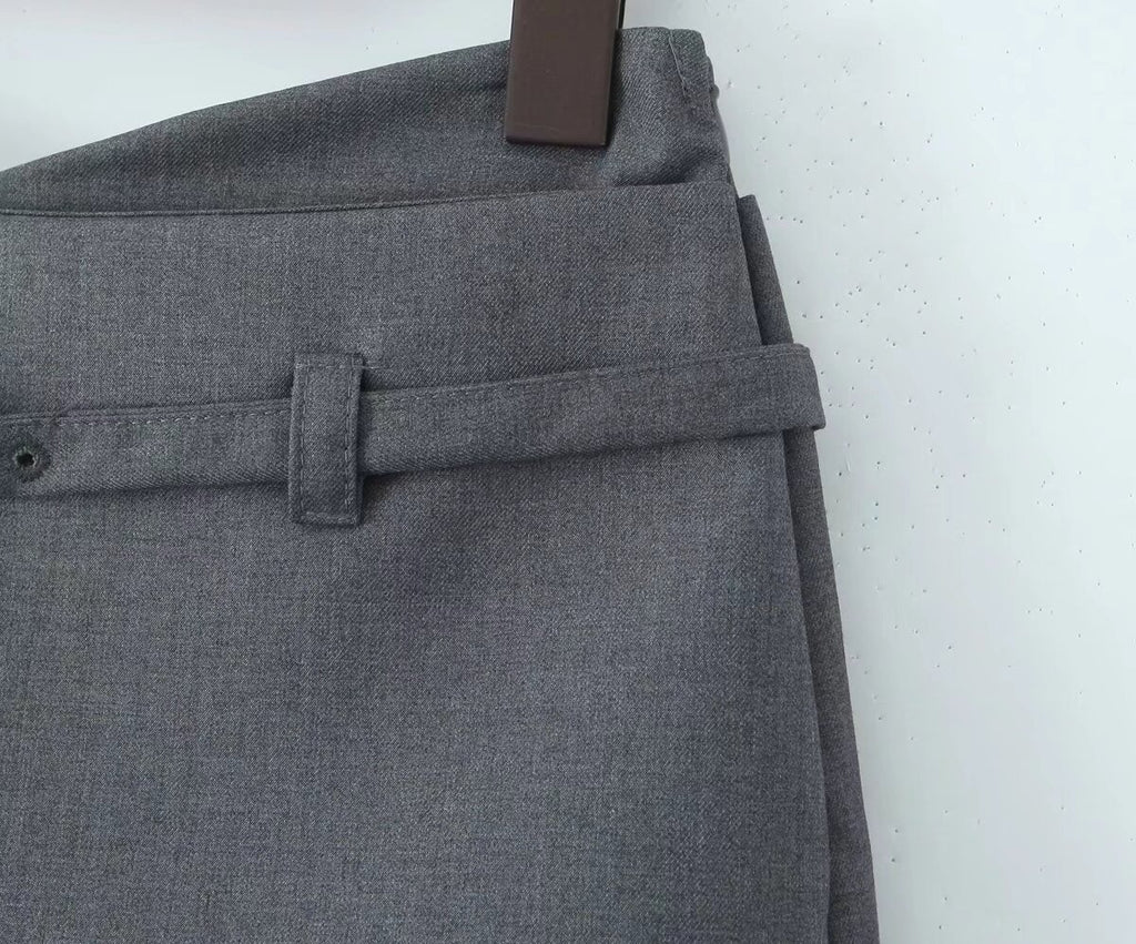 V Waist Low Anti Exposure Sheath A Line Pants Skirt