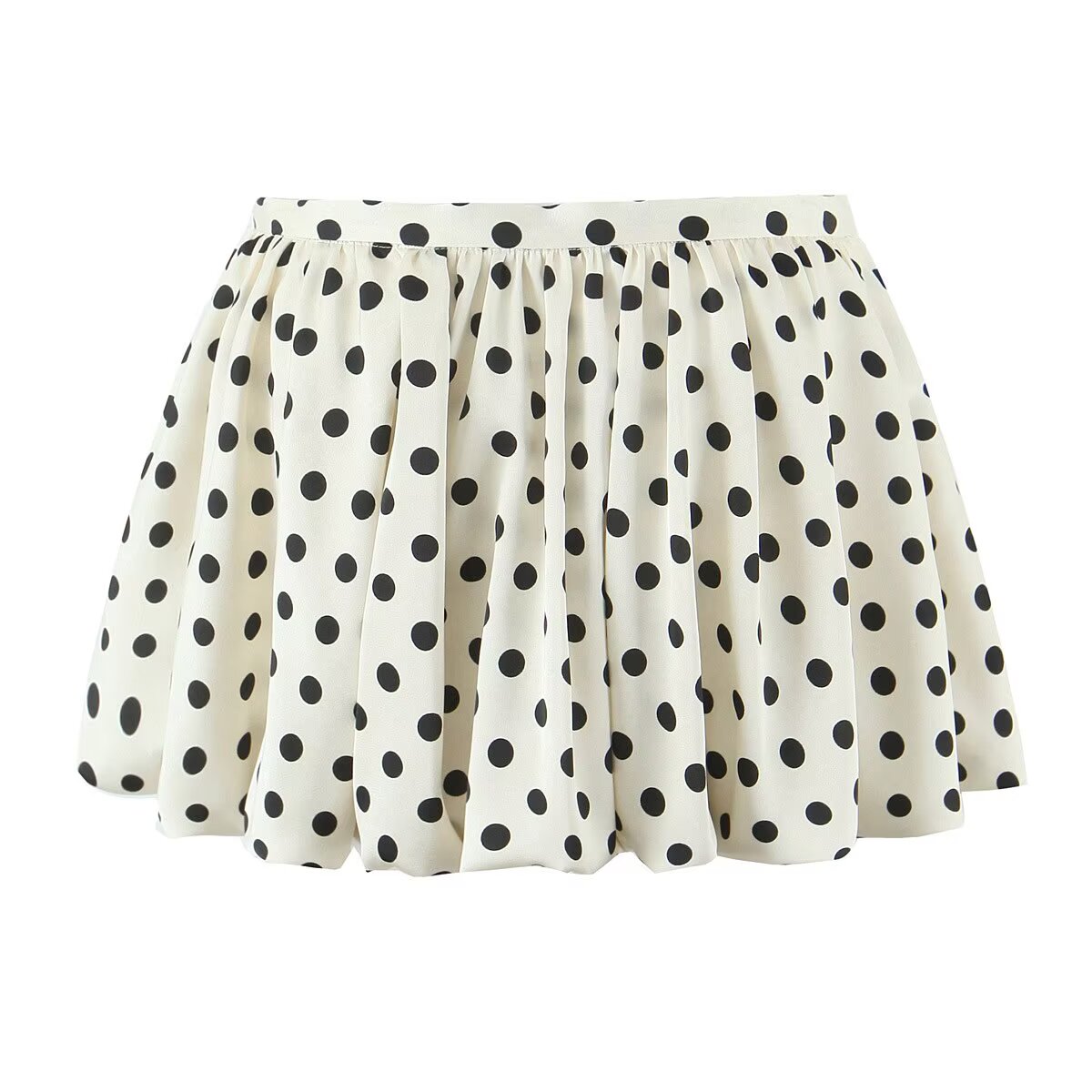 Spring Summer Polka Dot Design Bud Ultra Short Skirt