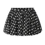 Spring Summer Polka Dot Design Bud Ultra Short Skirt