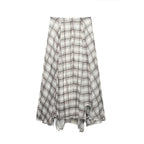 Spring Summer Temperamental Snake Print Wide Swing Skirt