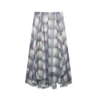 Spring Summer Temperamental Snake Print Wide Swing Skirt