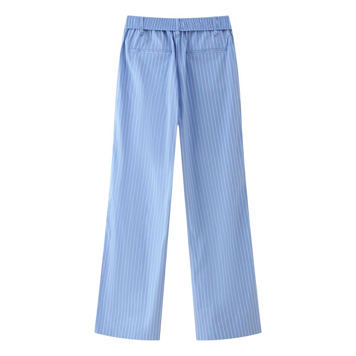 Spring Summer Casual Striped Vest Trousers