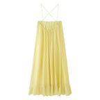 Solid Spaghetti-Strap Maxi Dress