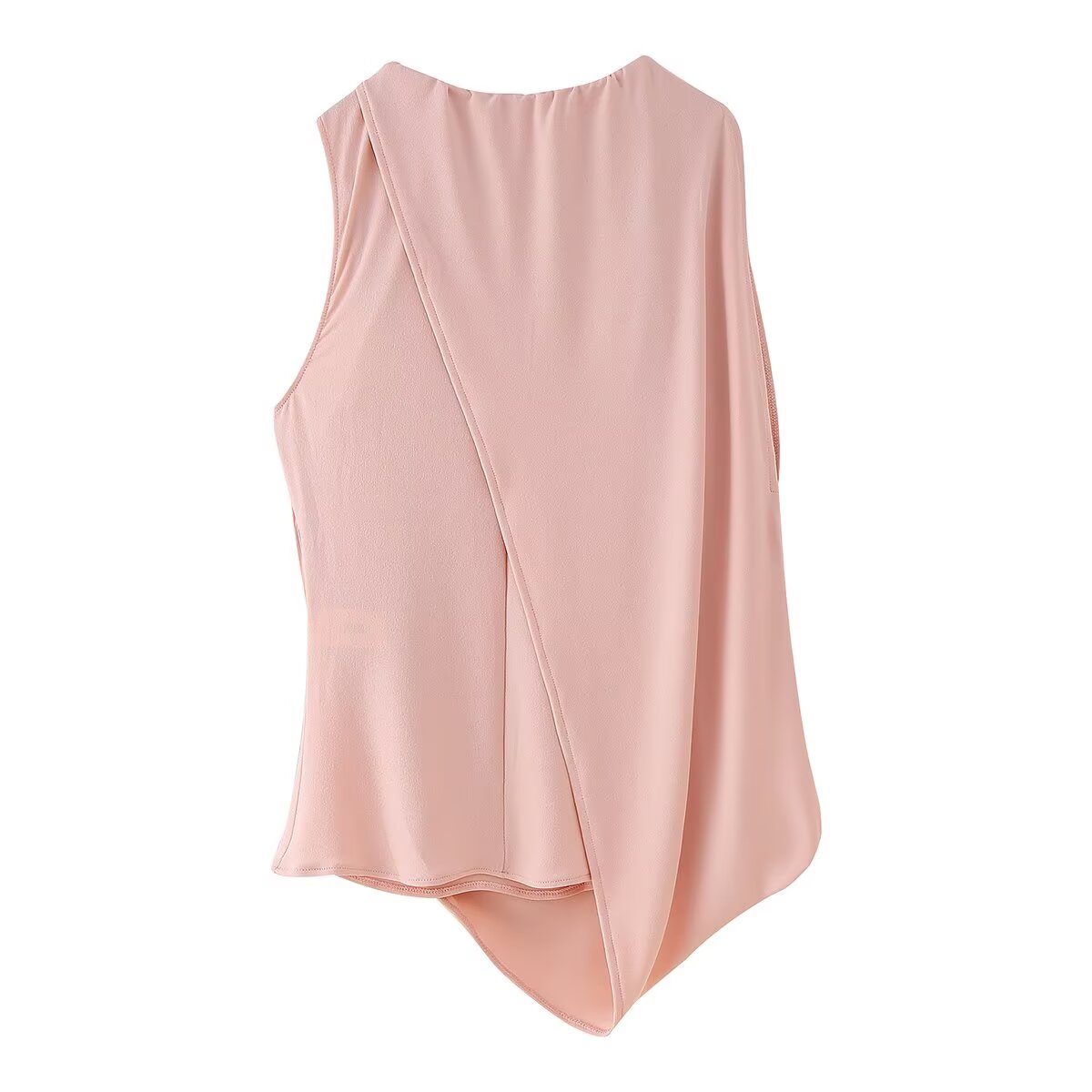 Women's Asymmetric Ruched Sleeveless Top