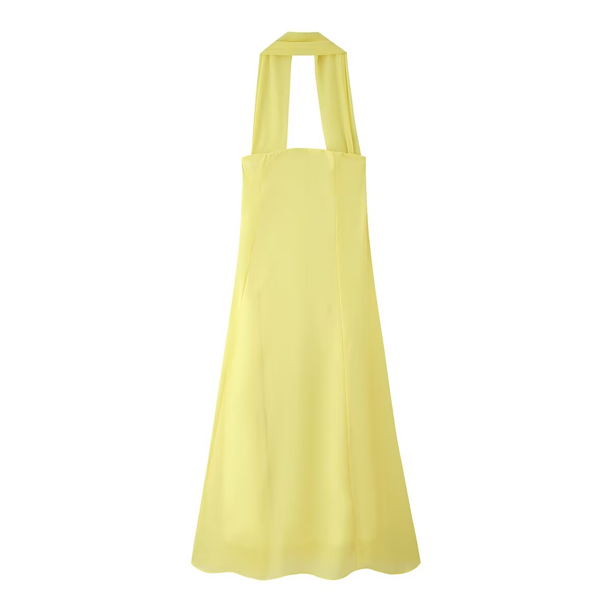 Strapless Ribbon Maxi Dress
