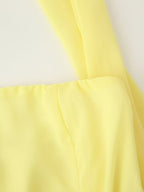 Strapless Ribbon Maxi Dress