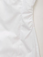 Embroidered Spaghetti-Strap Ruched A-Line Mini Dress